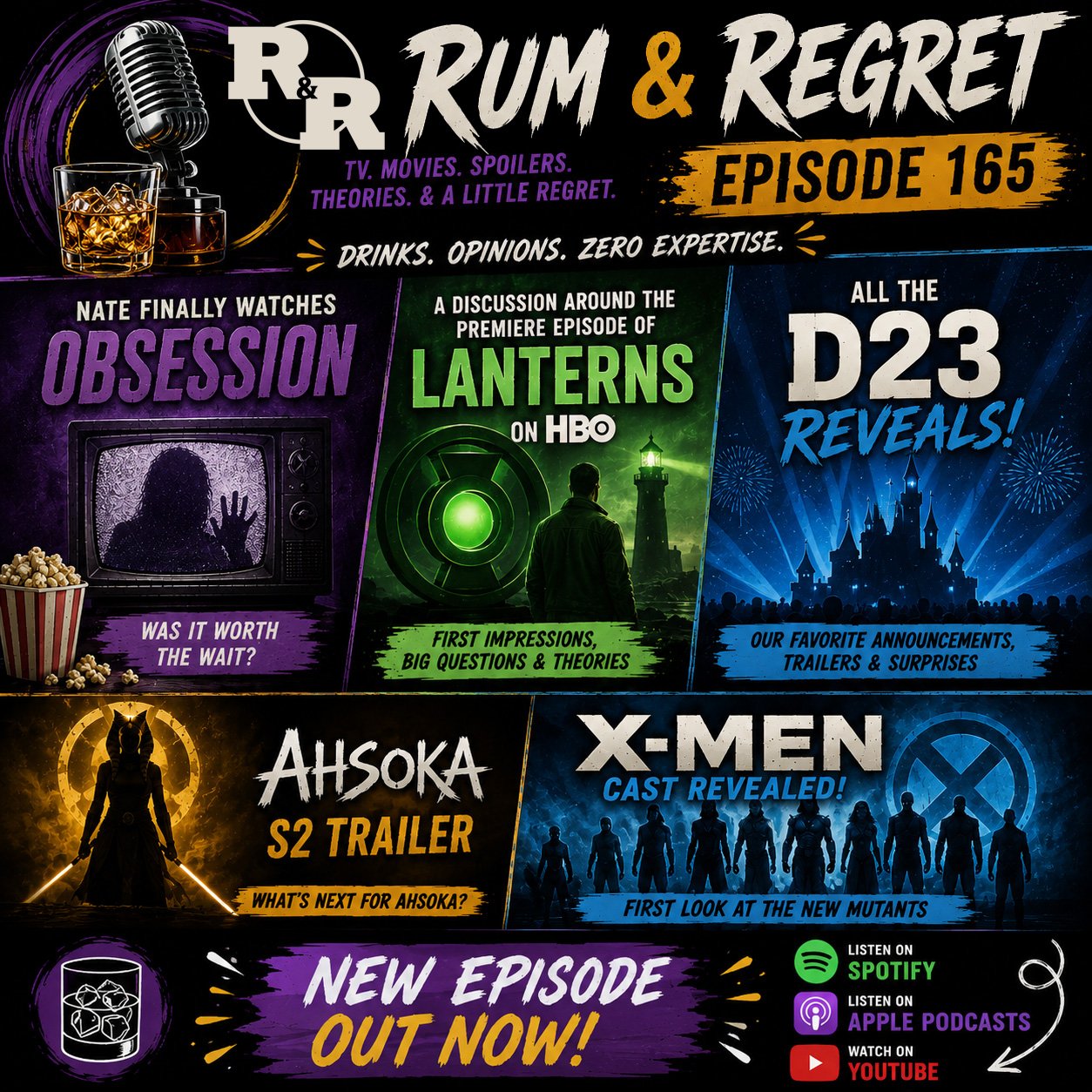 R&R 165: Lanterns, Mutants & Obsession | D23 Recap episode artwork