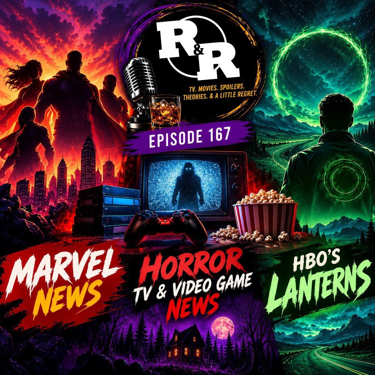 R&R 167: Marvel Madness, Horror Hype & Lanterns! episode artwork